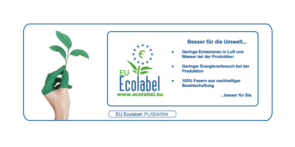 Papierhandtücher 2 lagig grün mit EU Ecolabel im Palettenversand Goßhandel