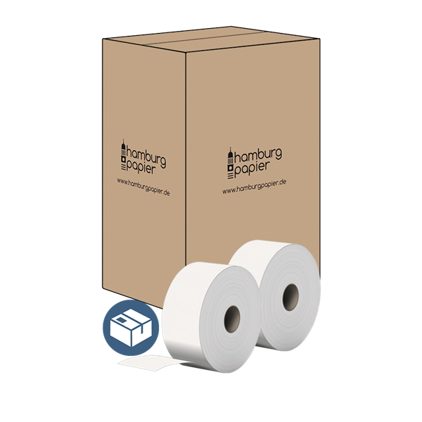 18 Rollen Jumbotoilettenpapier 2 lagig recycling 330 m - Karton