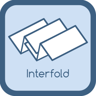 Papierhandtücher mit Interfold Faltung
